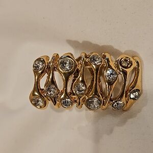 Long Stretch Ring with Rhinestones